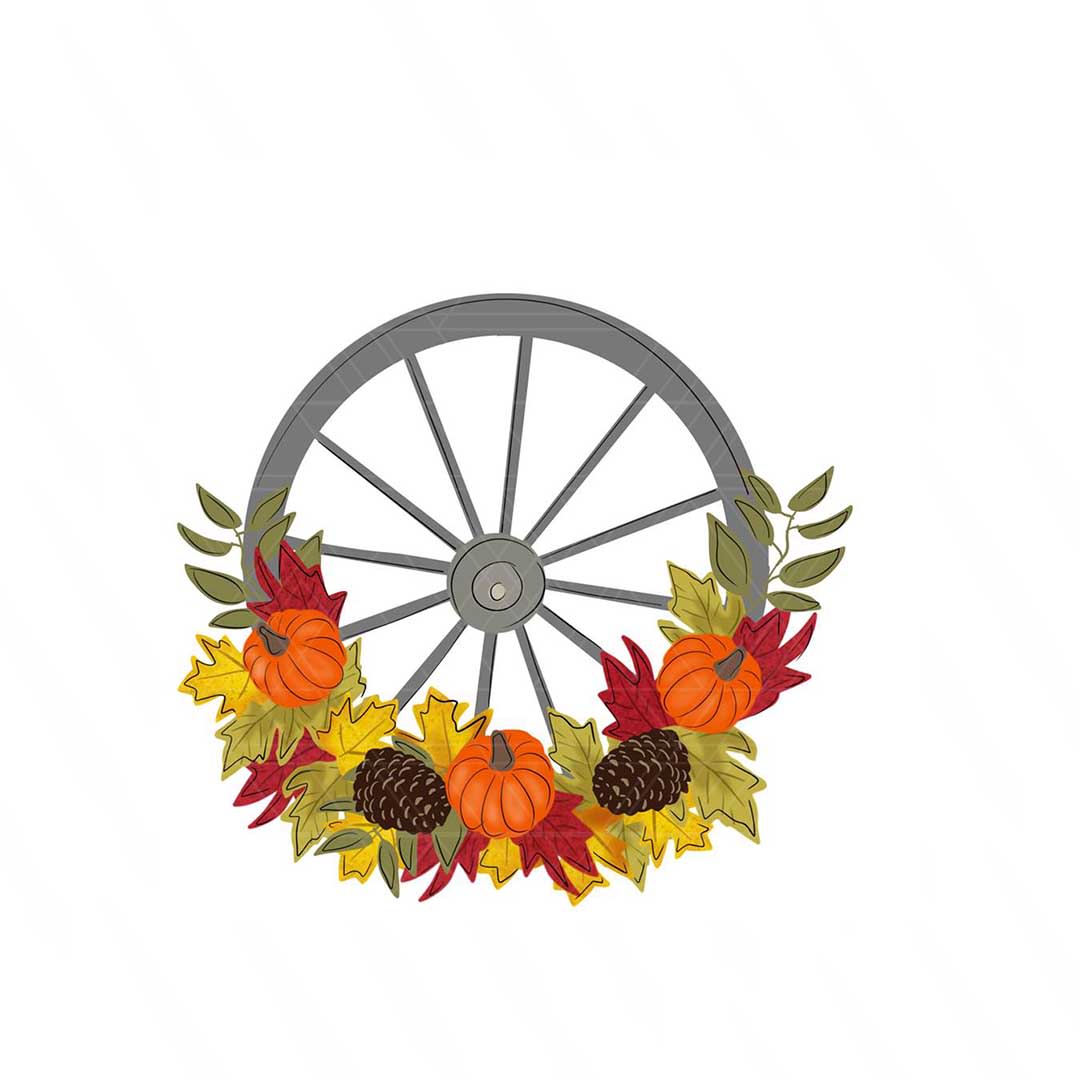 Floral Wagon Wheel (PC9-20) - FALL/AUTUMN - My Creative SAW | In-House ...