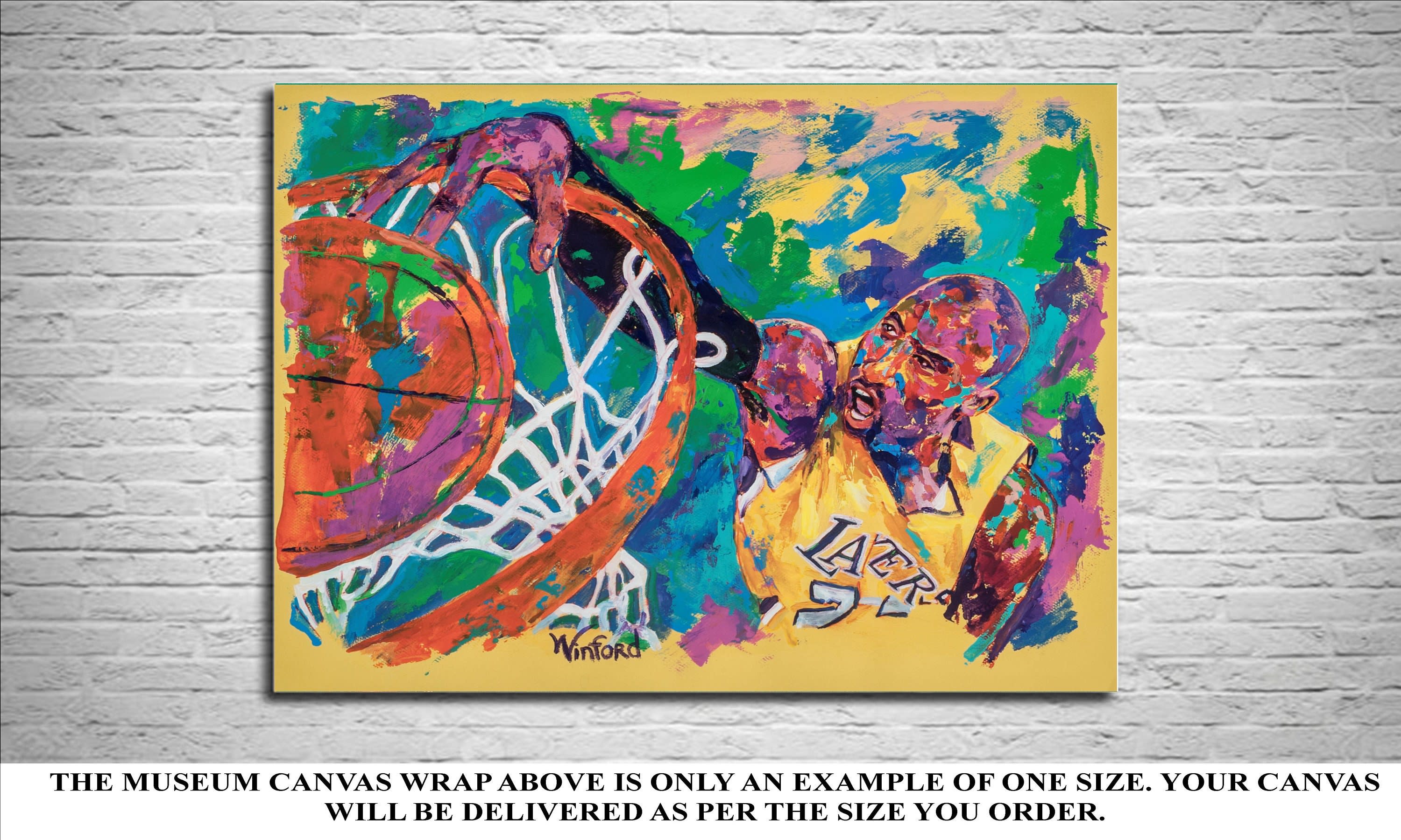 Kobe Bryant Poster, Kobe Bryant Gift, Kobe Bryant Colorful Layered