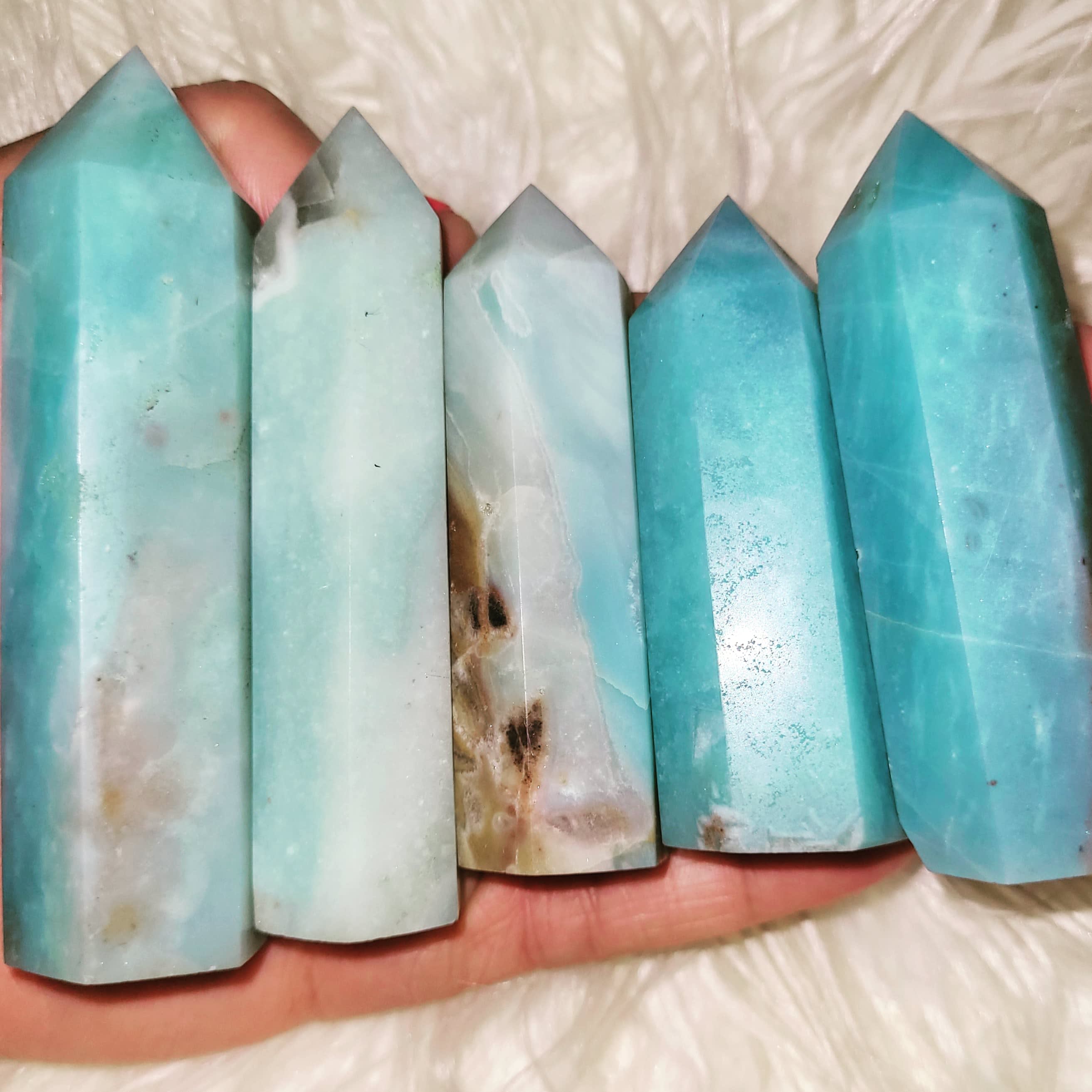 Amazonite Tower Crystal Selection Hippie Love Esoteric Shop Winsted