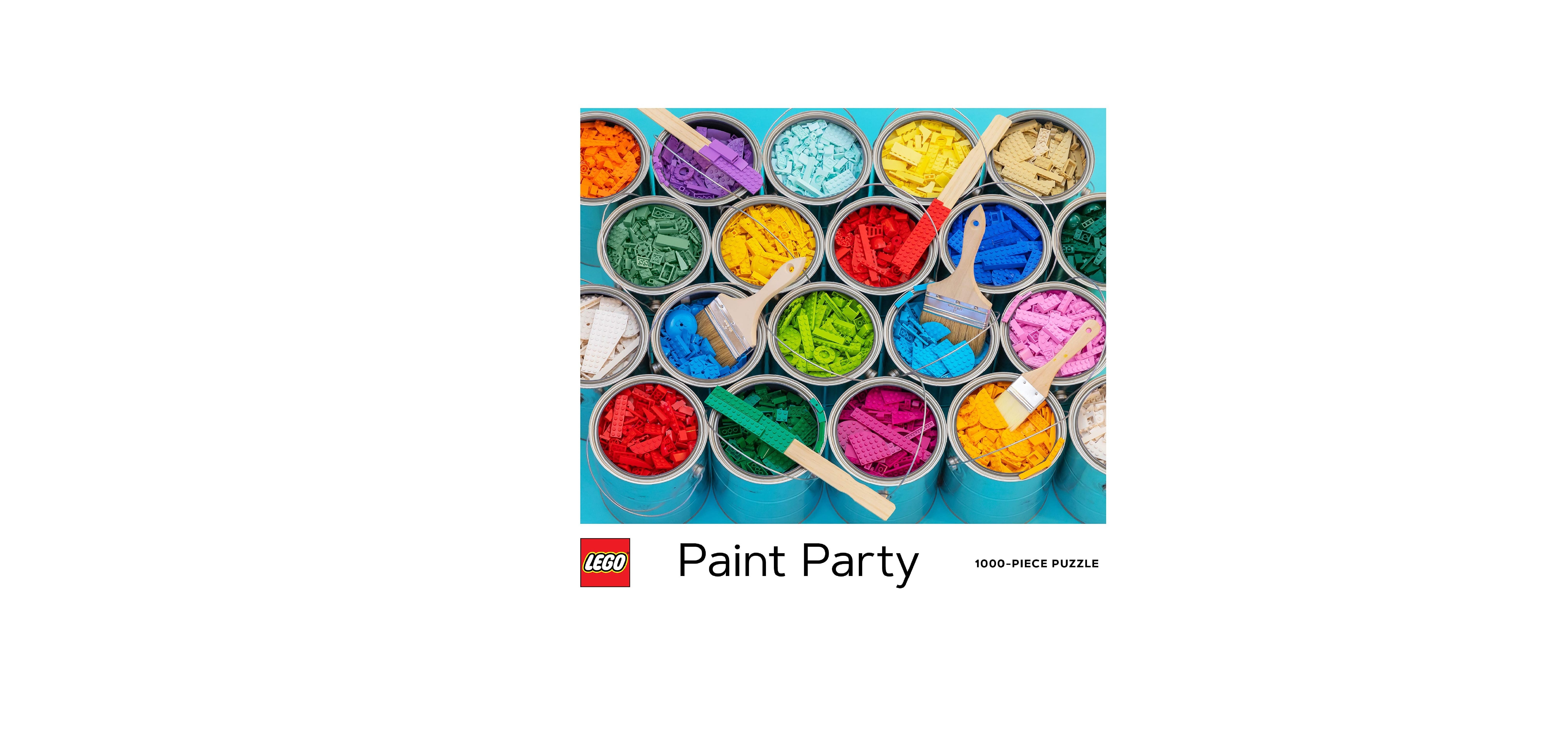 LEGO Paint Party 1000 Pieces Puzzle, Lego Puzzle 