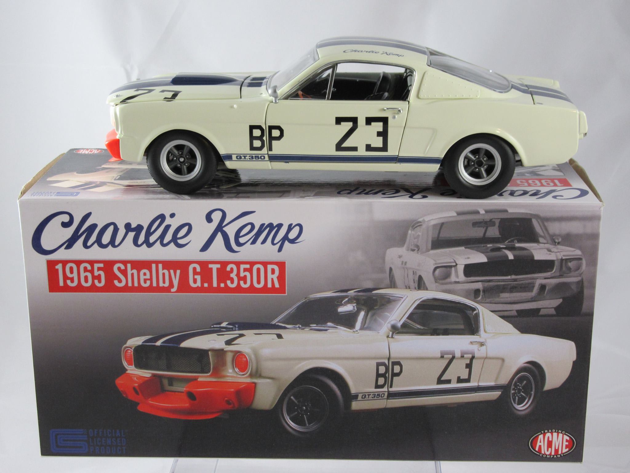 A1801812 Acme 1965 Shelby Gt350r #23 Charlie Kemp 50th Anniversary