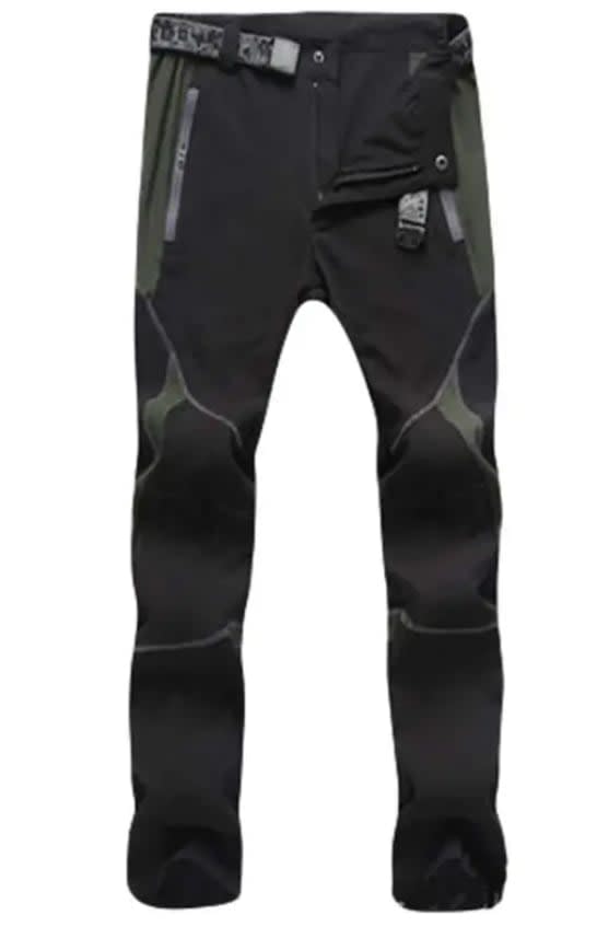 Lightweight Hiking Trousers Black/Green - Hiking Trousers - Outdoorz ...