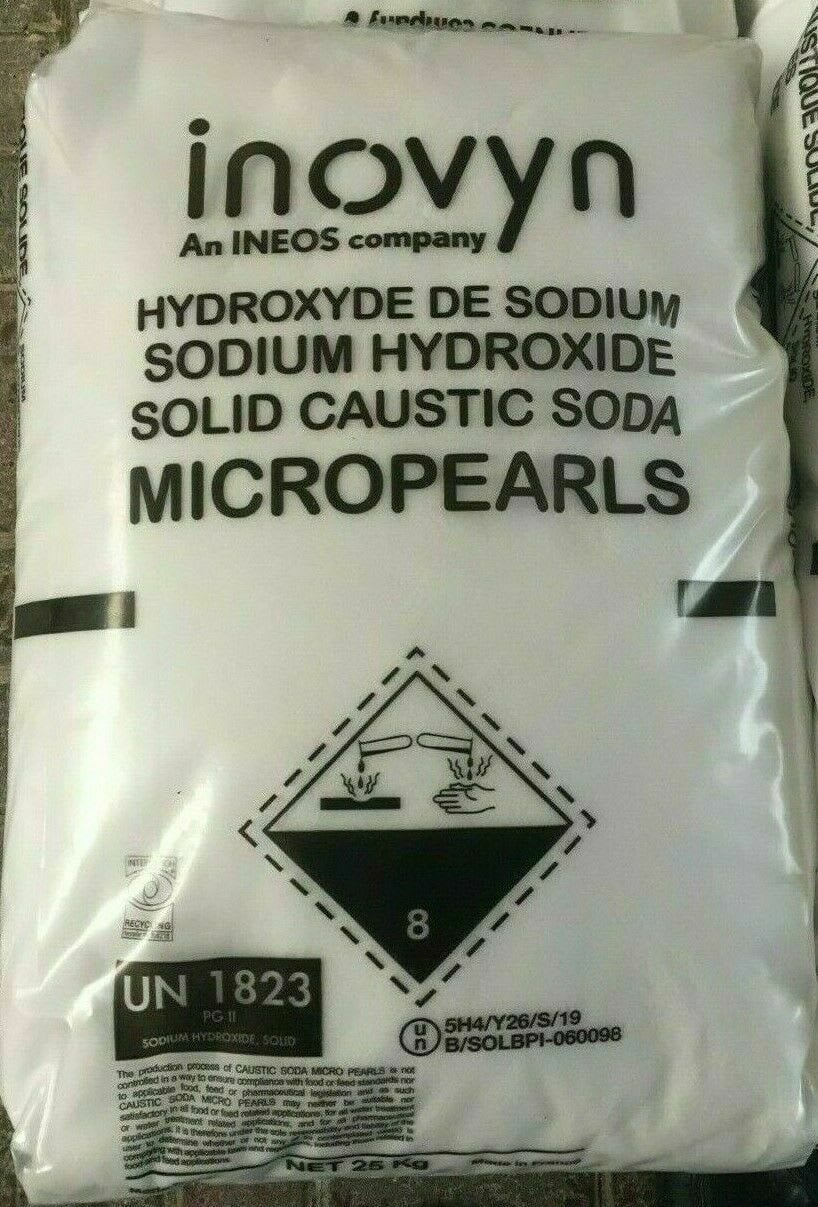 Sodium Hydroxide, Caustic Soda, Lye Powder UK