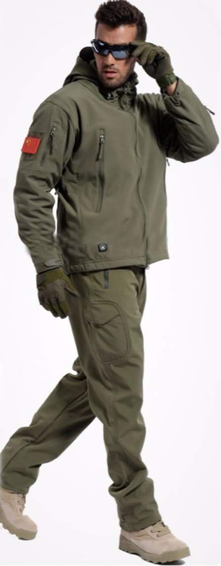 Fleece Lined Waterproof Suit Green Suits Outdoorz Outwear For Outdoor People