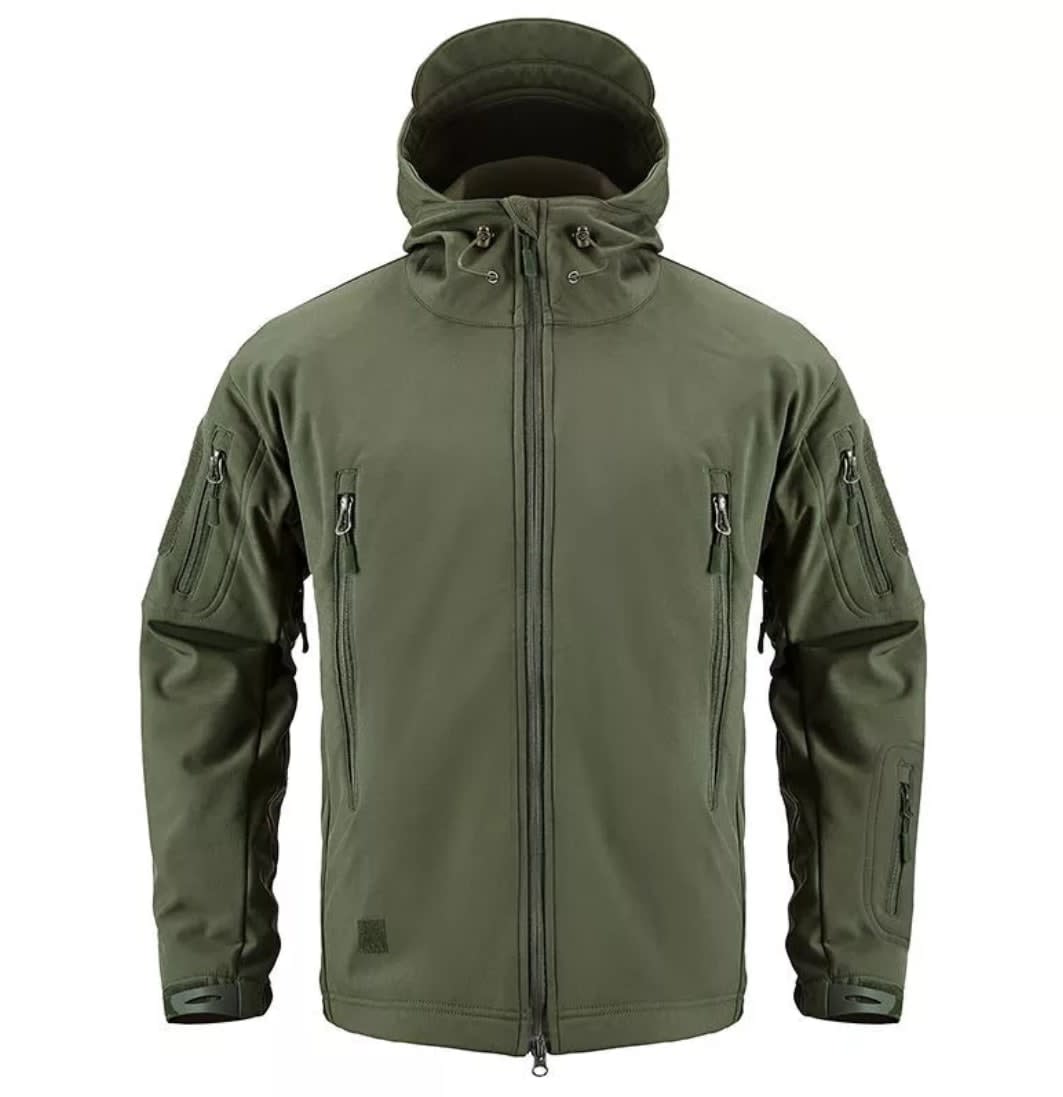 Fleece Lined Tactical Jacket Green - Jackets - Outdoorz | Outwear For ...
