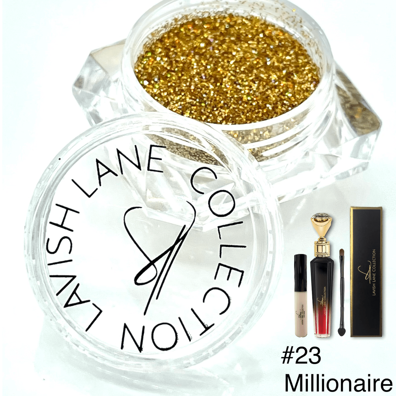 Gold Glitter Lip Kits 6 Golden Goddess Lavish Lipz Kits Lavish