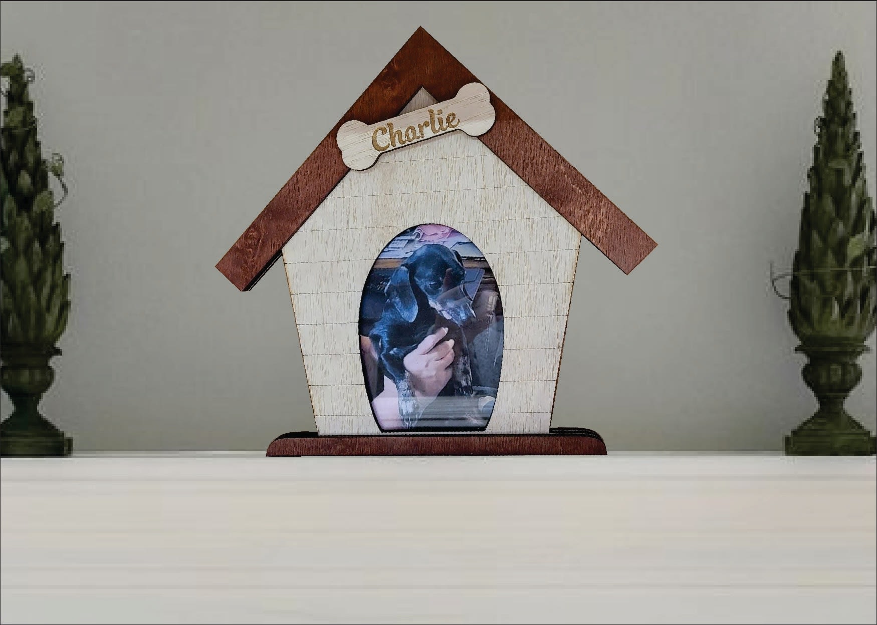 Custom Dog House Picture Frame Pets get some Love too Stylish Engraving Engravers in Orem