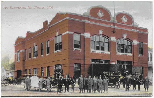 FD01 Fire Department. Mt. Clemens. - Public Buildings Postcards - Mt ...