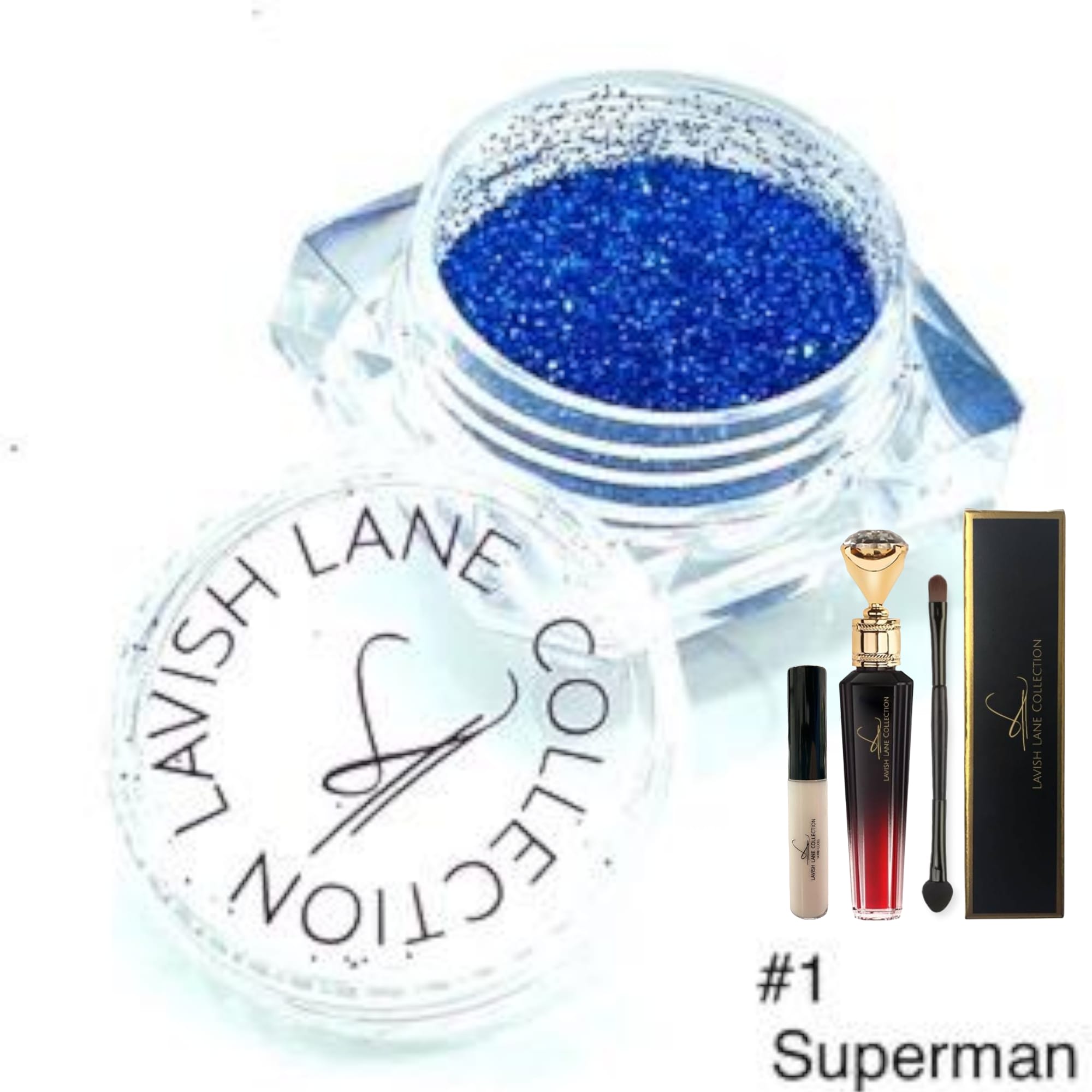 Bleu Glitter Lip Kit