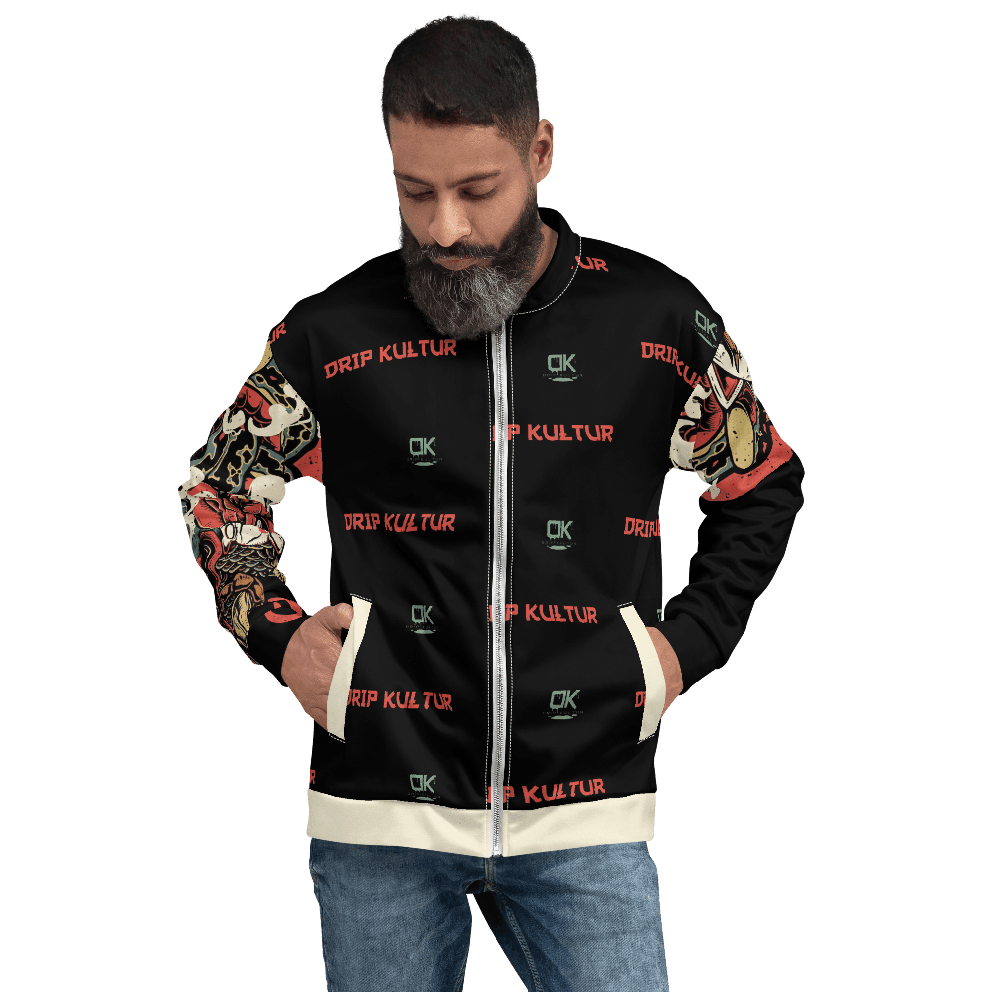 Drip Coat Png Drip Kultur All Over Print Jacket( Black And Gold