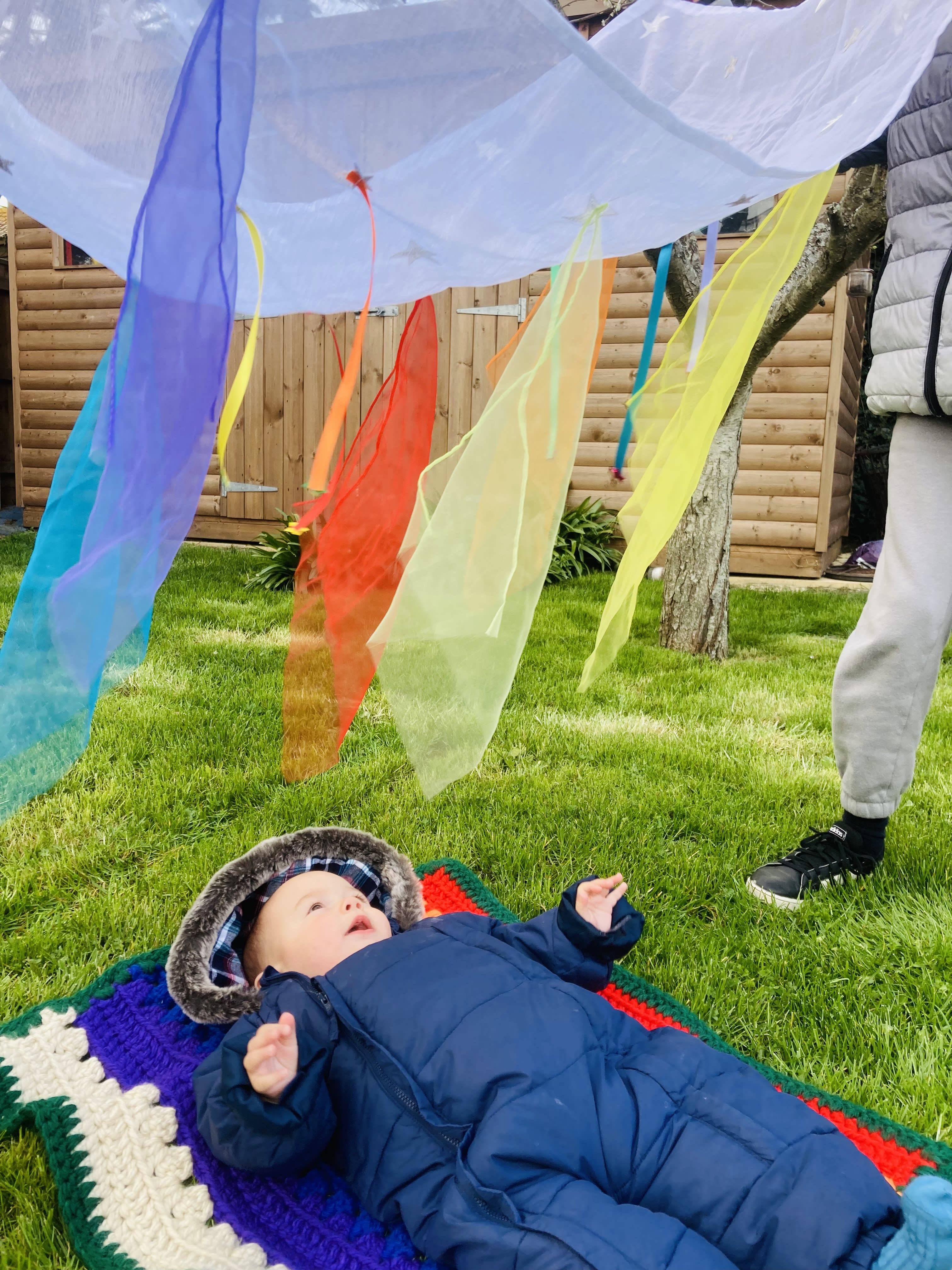 Rainbow Sensory Play Parachute Parachutes SensoryBag Weymouth