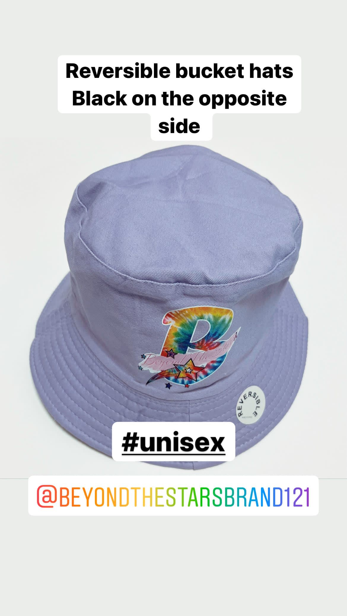 Reversible Bucket Hat (Unisex) - Purple 