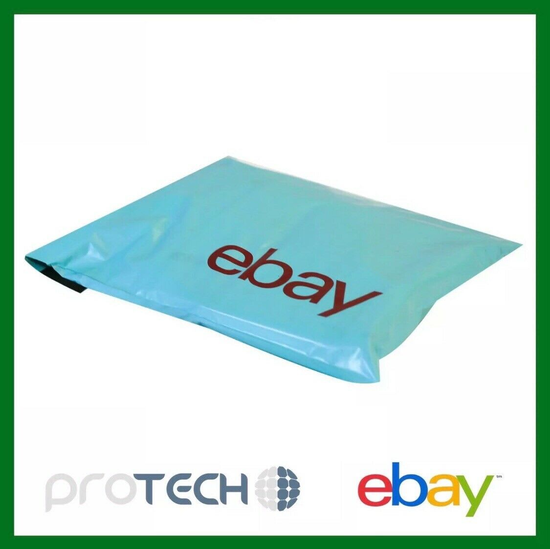 50x  Branded Packaging Self Seal Plastic Mailing Bags 345mm x