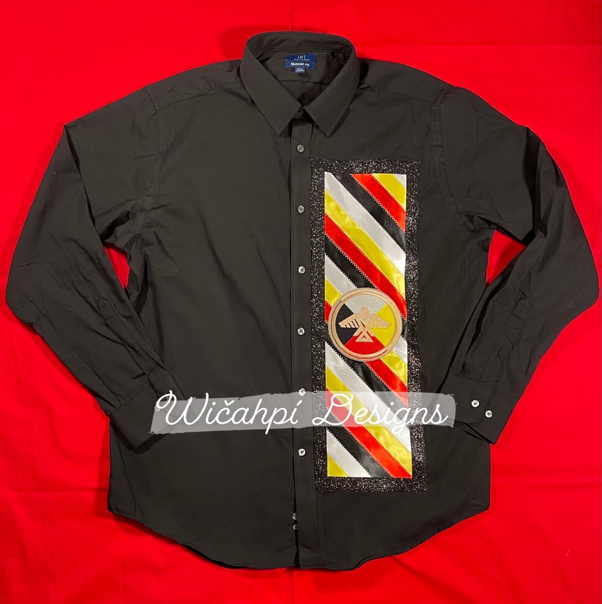 Black Ribbon Shirt - Featured Items - Wičahpí Designs