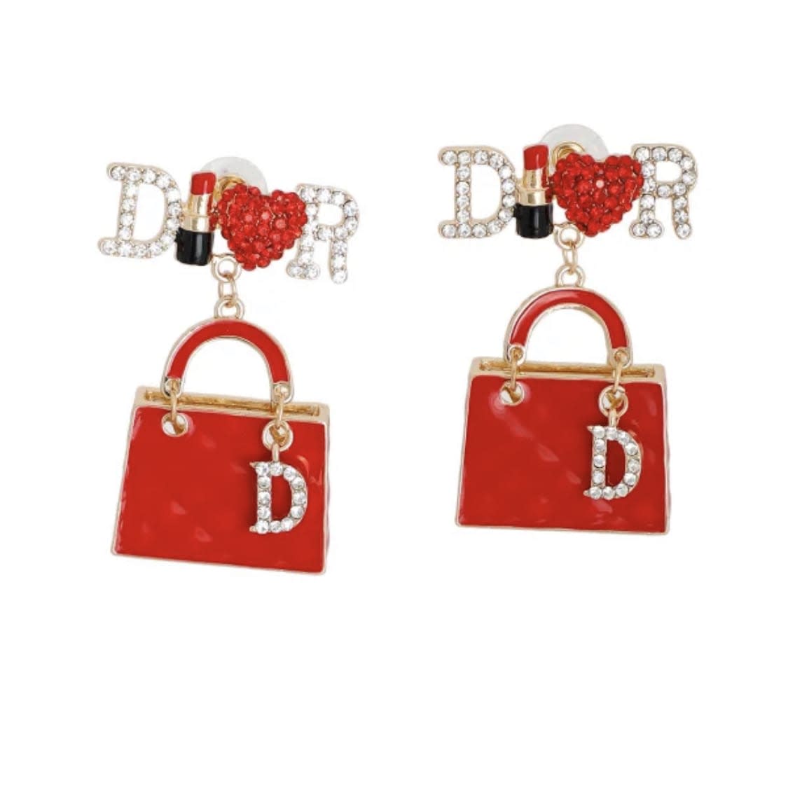 Red Purse Dior Earrings Earrings I m Oily LLC Fragrance