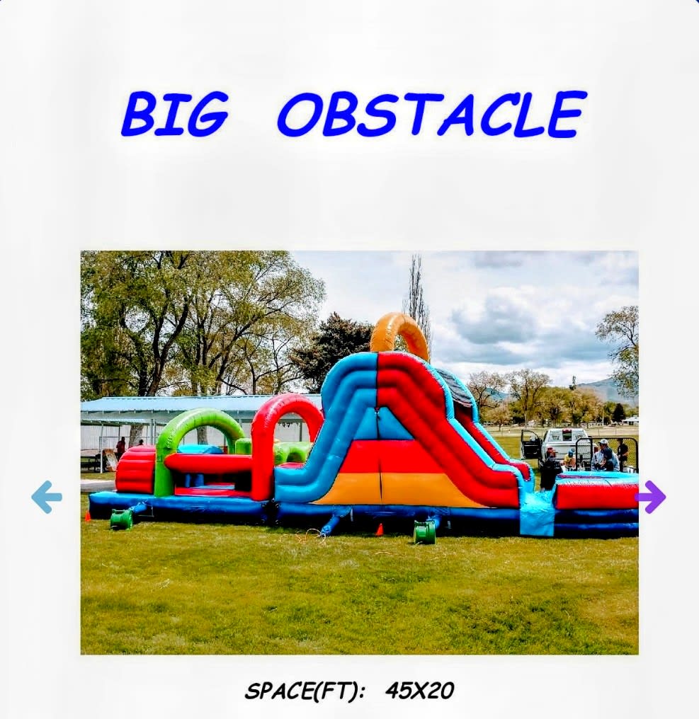 Big Obstacle Bounce Houses Okie Dokie Bounce Houses LLC Winnemucca Bouncy Houses Hire