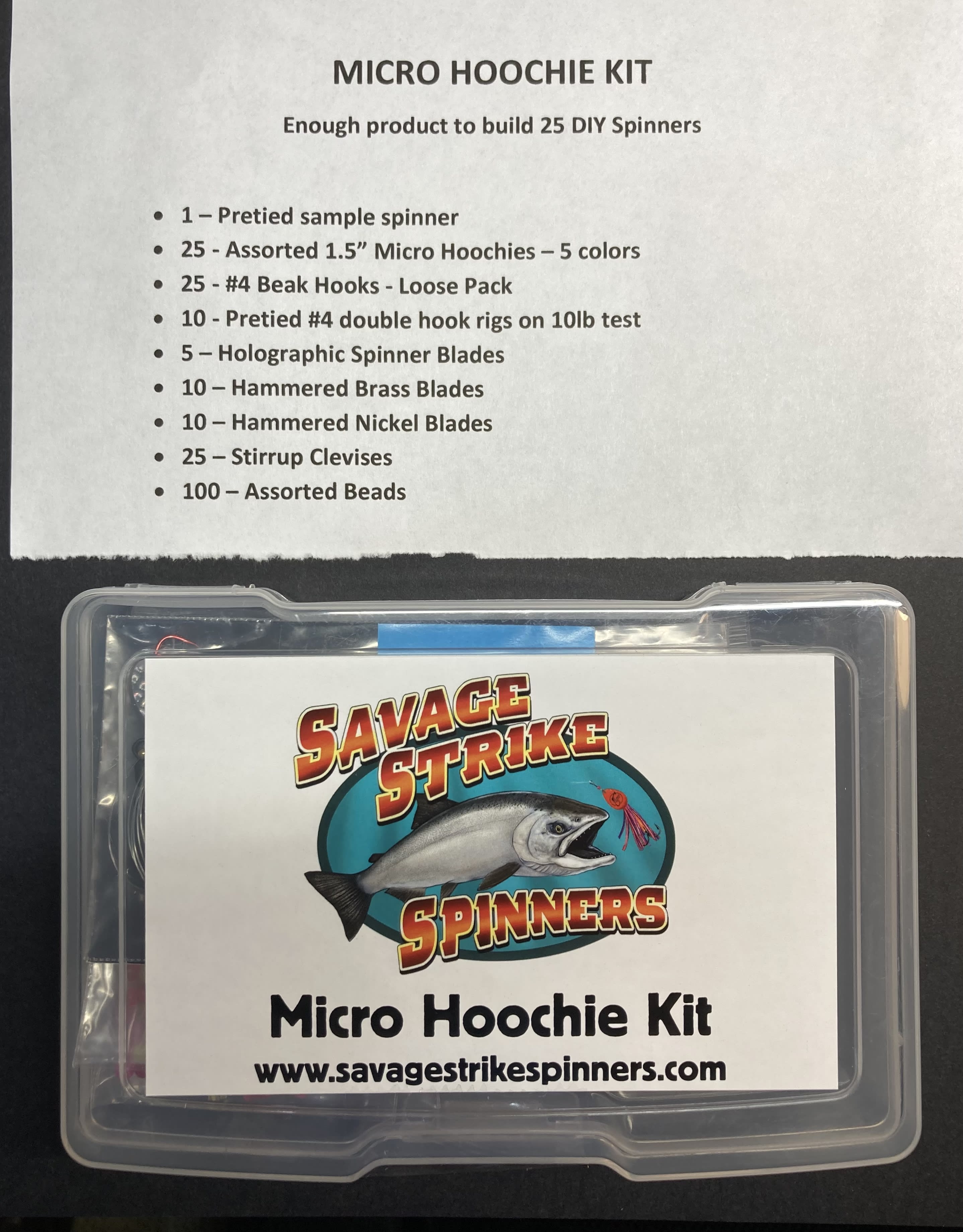 thumbnail image 2 of Lunker Hunter NW Savage Strike - Hoochie Salmon Spinner - 3.5 Colorado, Brass 2 of 5