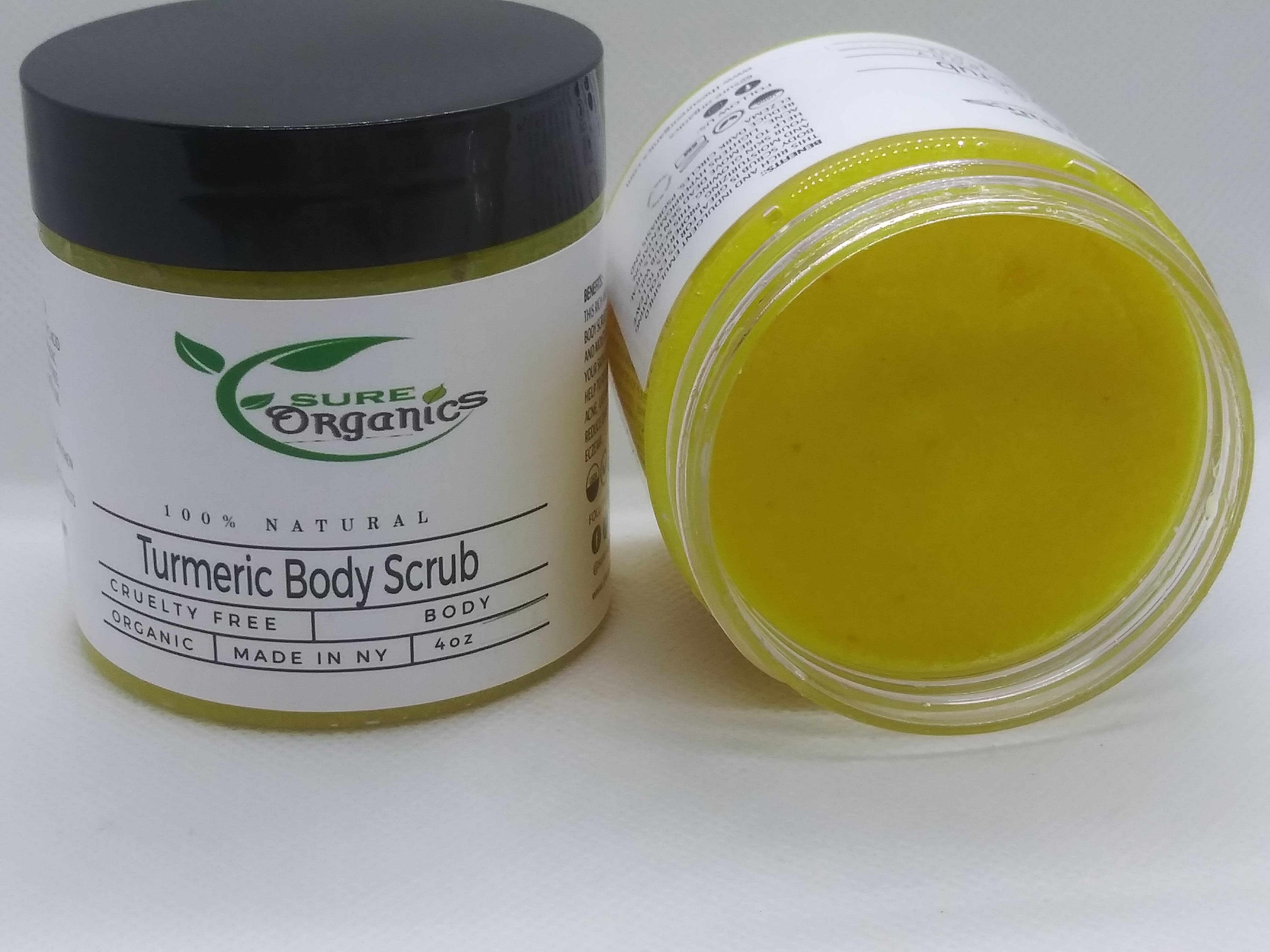 Turmeric Face & Body Scrub Emulsified Sugar Body Scrubs Sure