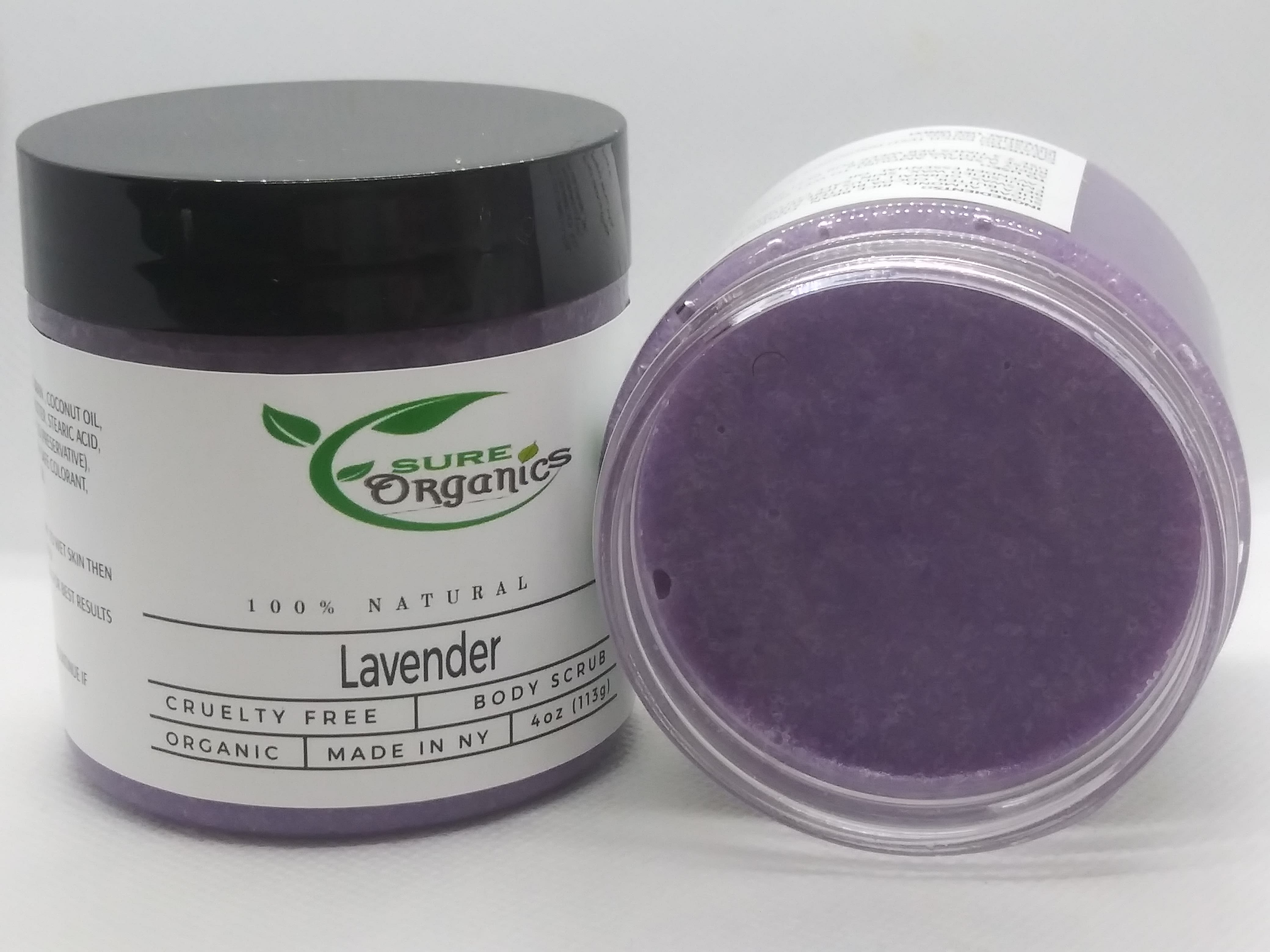Lavender Emulsified Sugar Body Scrubs Sure Organics Bath & Body
