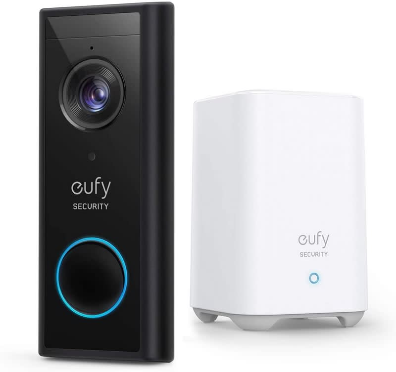 Eufy Video Doorbell 2K Video Doorbell + Homebase 2 Video Cameras