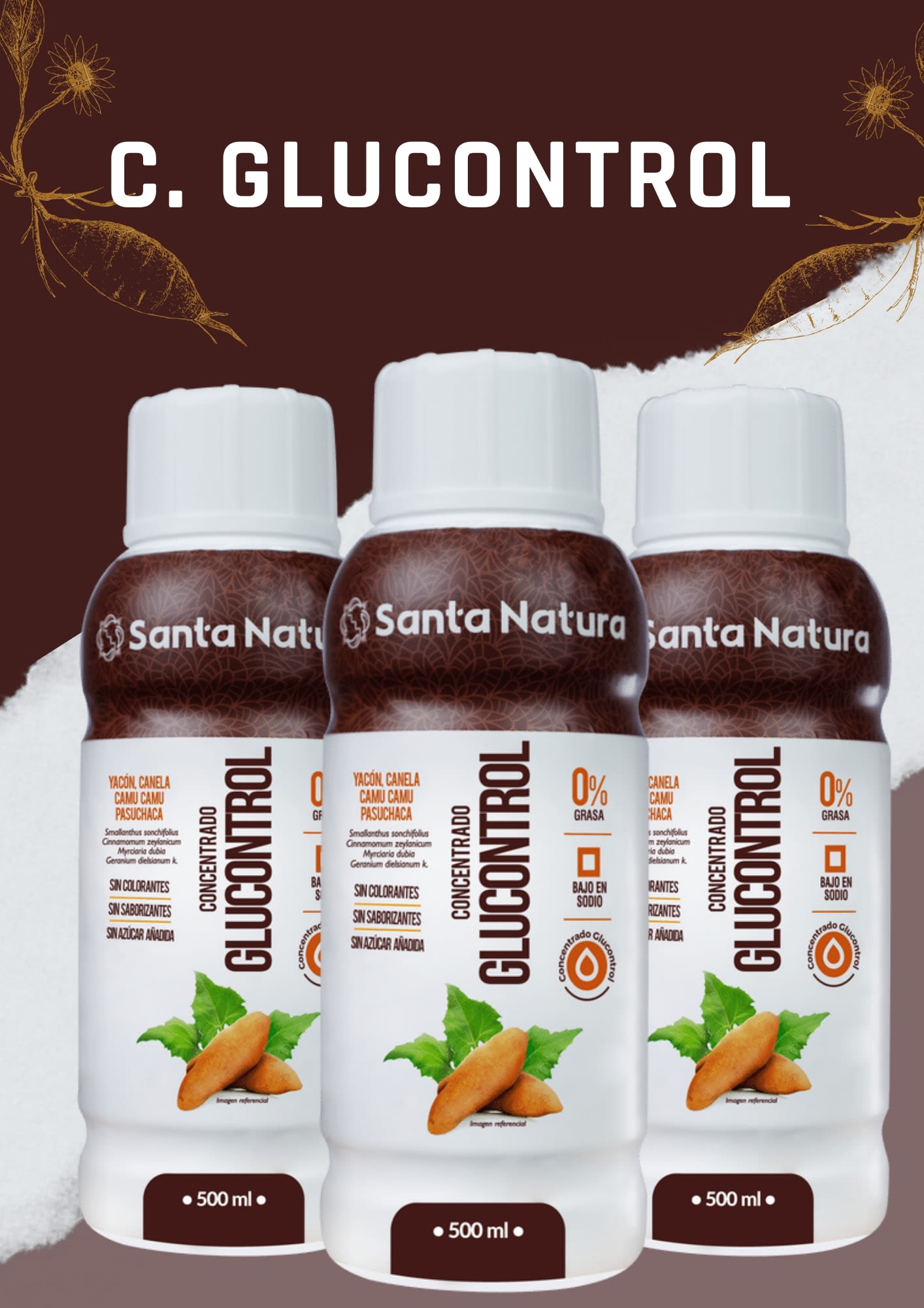 CONCENTRADO GLUCONTROL - Productos naturales - CDR Santa Natura San Juan de  Lurigancho | Lima