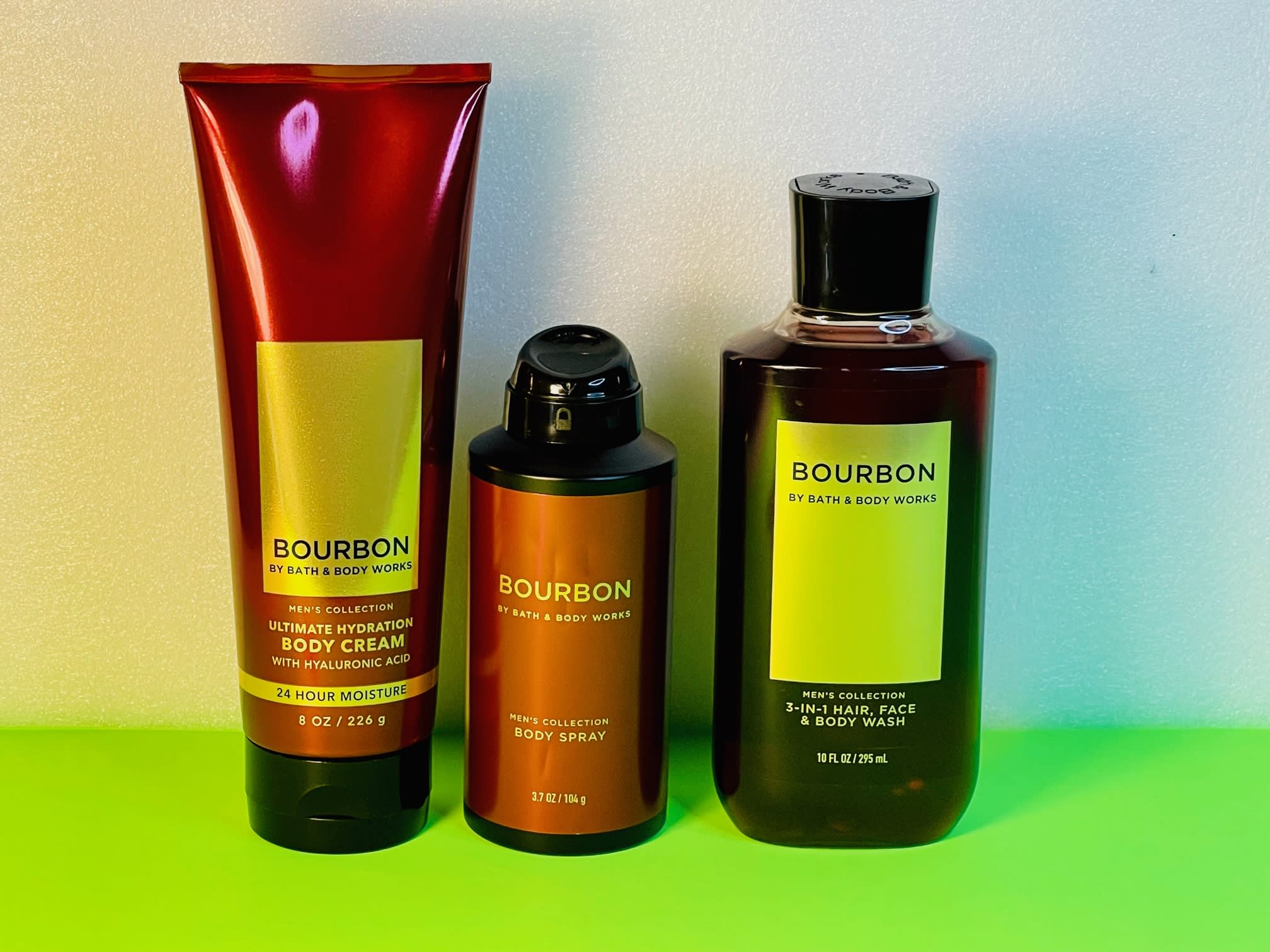 BOURBON Ultimate Hydration Body Cream, Body Spray for Men & 3-in-1