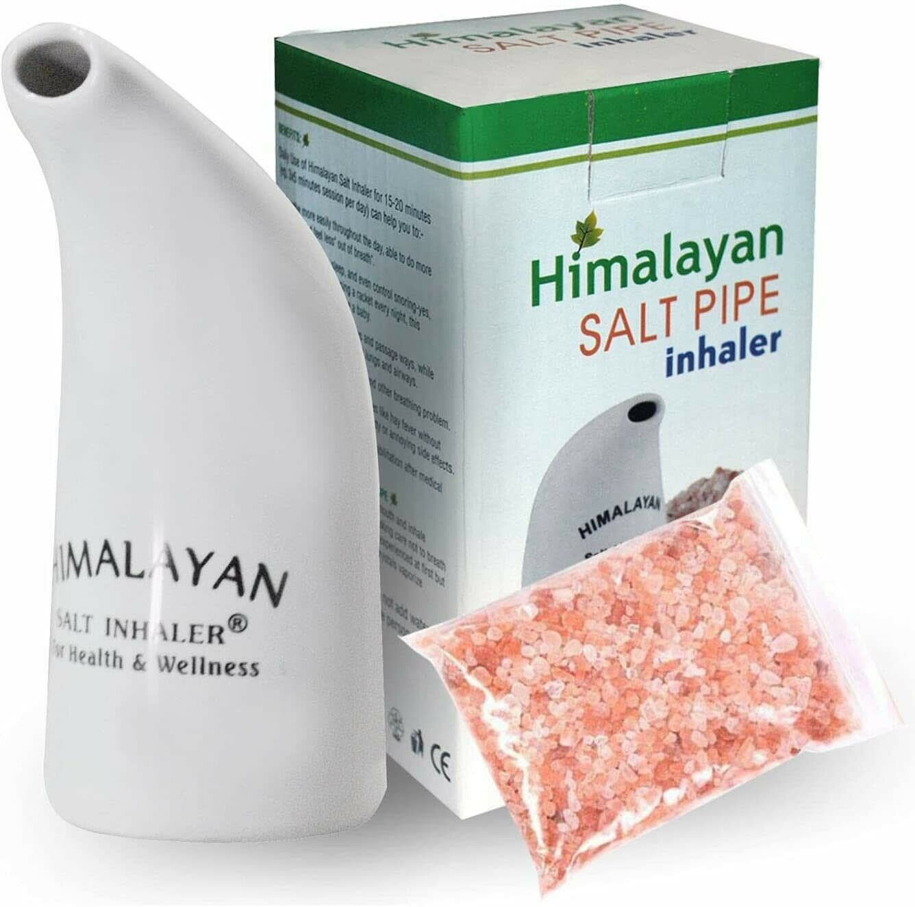 Himalayan Salt pipe Inhaler Asthma Hayfever Sinus Bronchitis Natural Remed