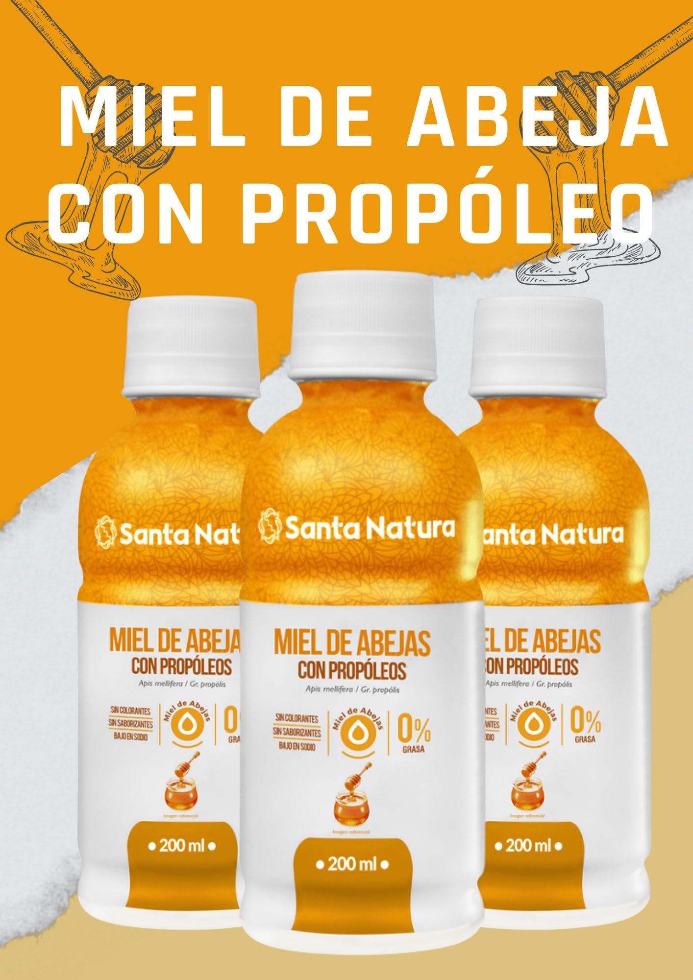 MIEL DE ABEJA CON PROPÓLEO - Productos naturales - CDR Santa Natura San  Juan de Lurigancho | Lima