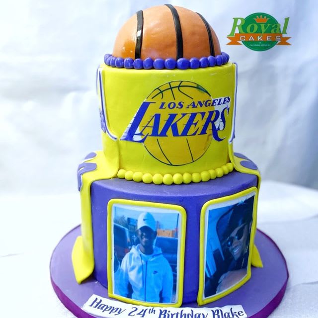Los Angeles Lakers Logo NBA Basketball Edible Cake Topper Image ABPID0 – A  Birthday Place