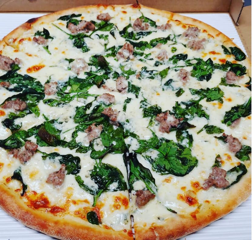 Spinach Florentine Pie Specialty Pizza Tony’s Pizza Bros Pizzeria