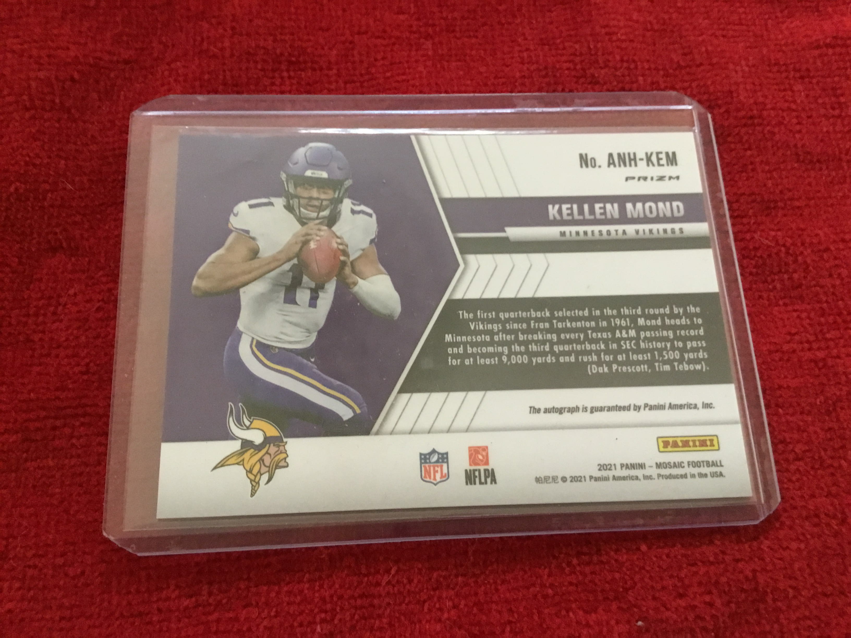 Kellen Mond 2021 Select Concourse Black & Gold Die-Cut #64 Price Guide -  Sports Card Investor