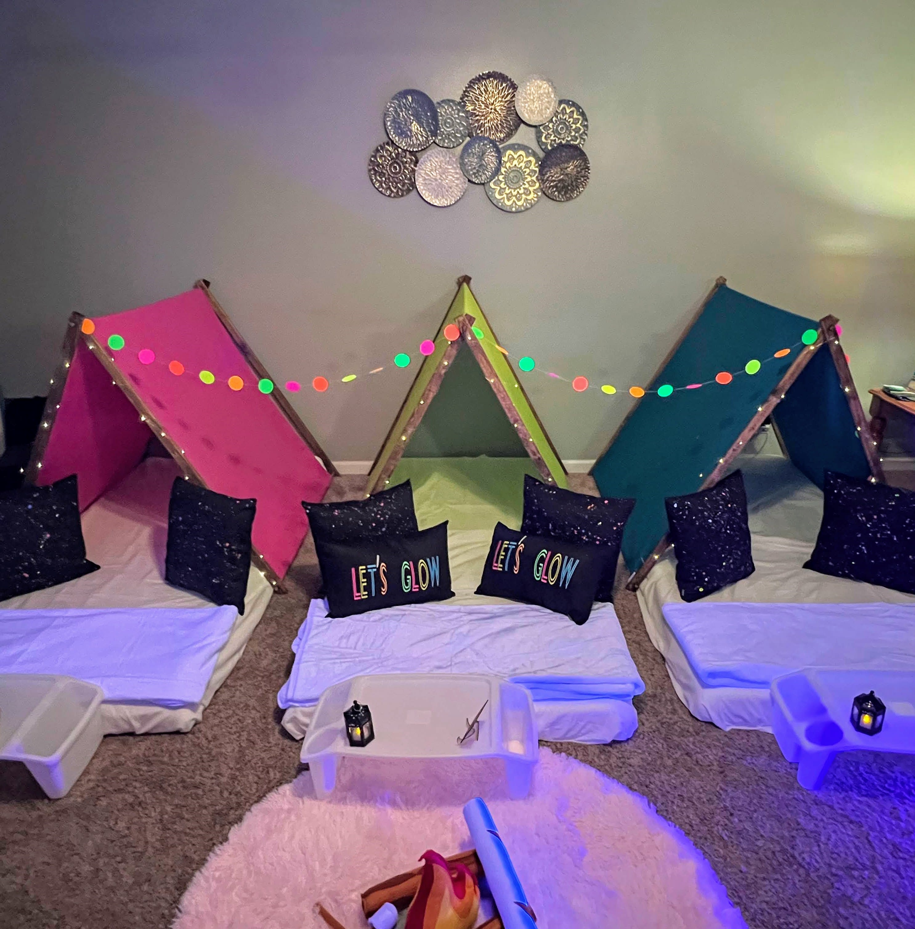 Large sleepover outlet tent