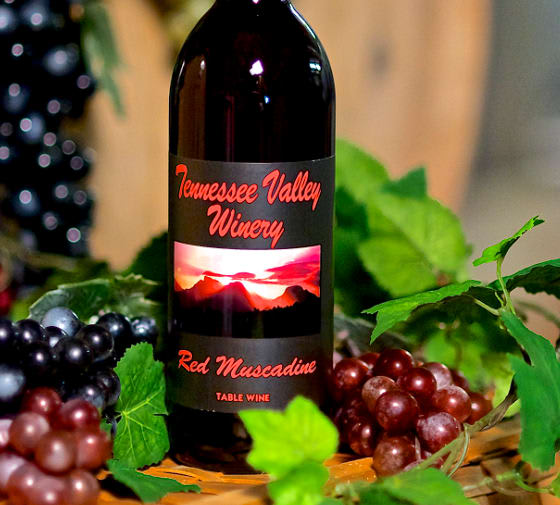 SemiSweet Red Muscadine Red Wines Tennessee Valley Winery Family