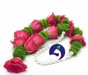 Pink rose with baby breth flower garlands at Rs 4500/pair, Flower Garland  in Bengaluru