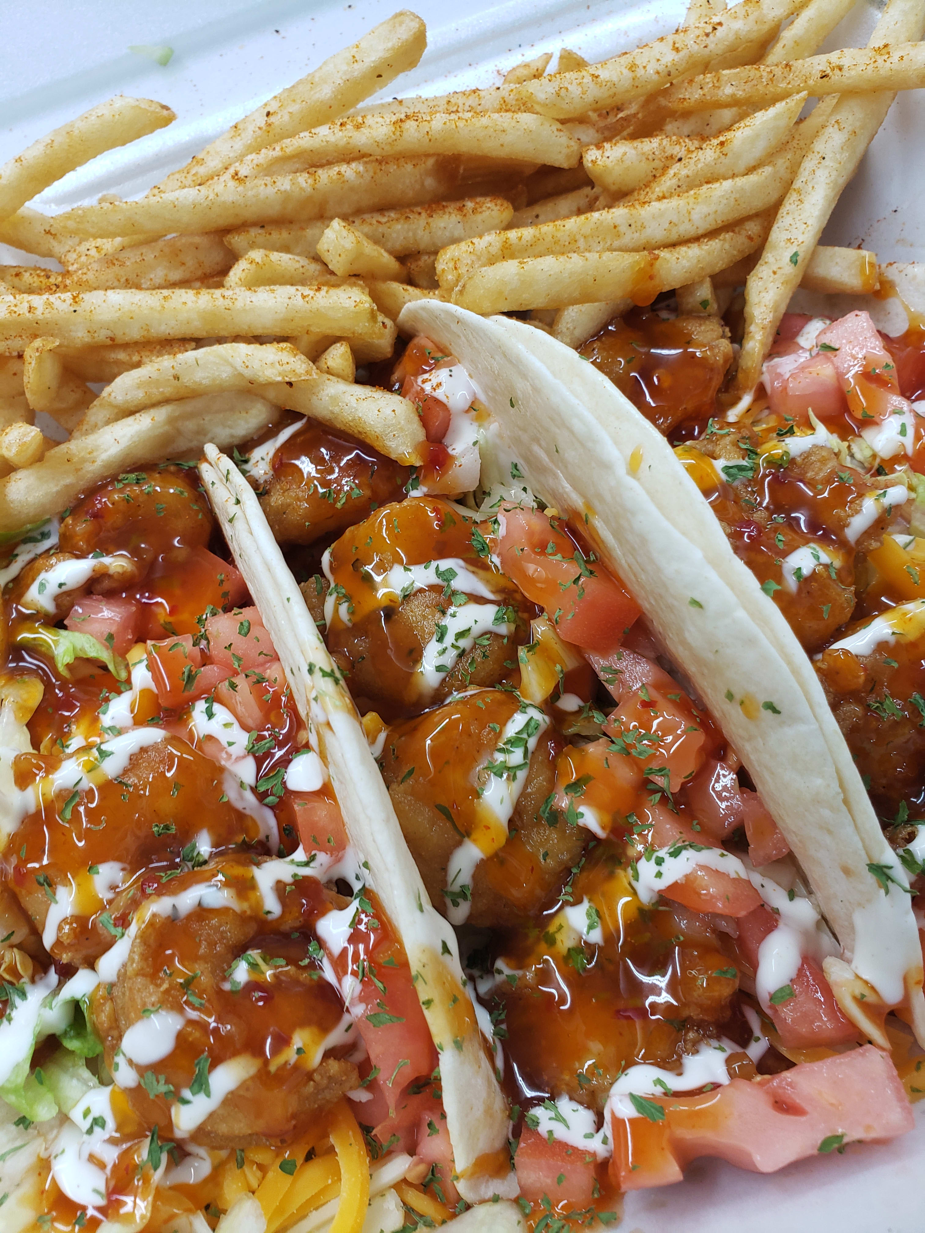 Bang Bang Shrimp Taco Menu SC ATL Buffalo Wings Restaurant in Dalzell