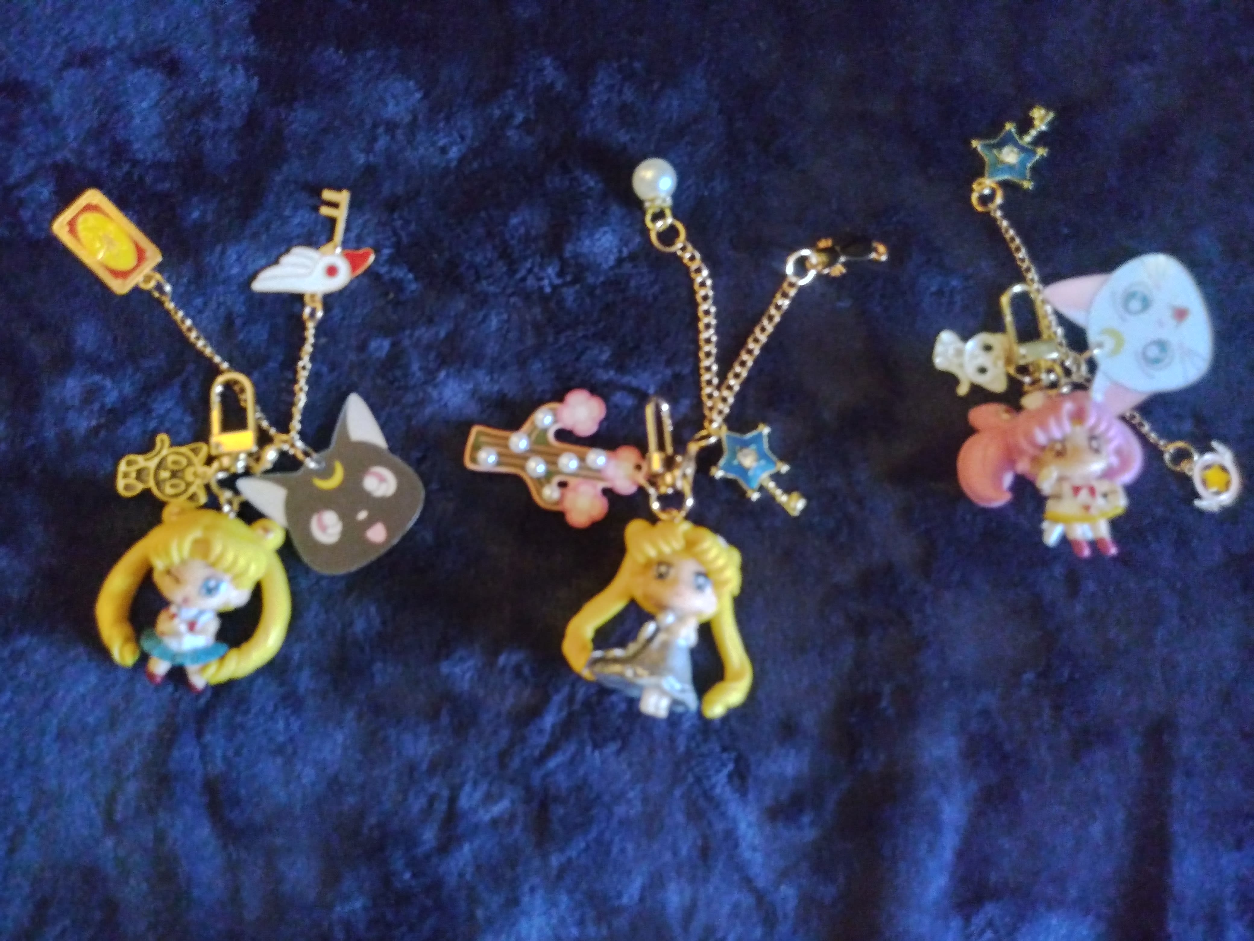 Three Sailor Moon Key Chains - More Fun Witchy Stuff