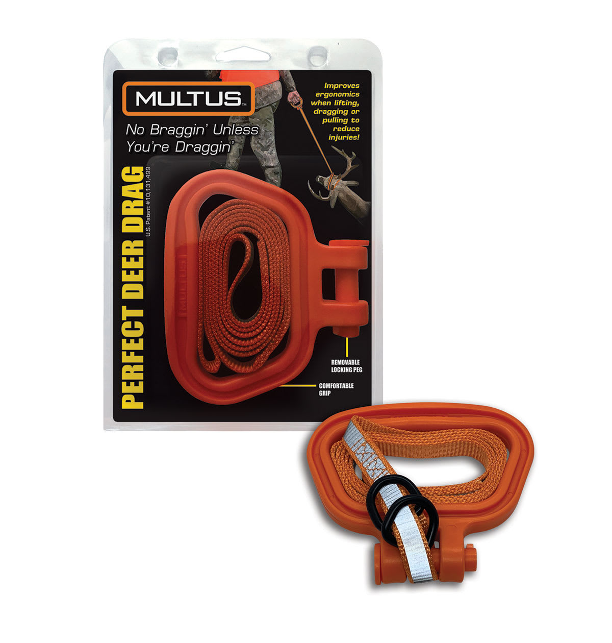 MULTUS Roller Cam Buckle with 1 Foot Loop Polyester Black Strap in the  Moving Straps department at