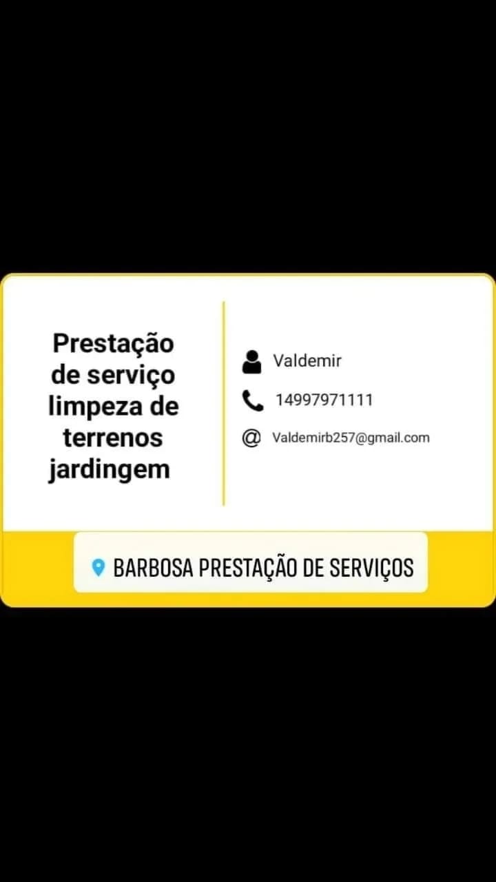 Barbosa Prestação De Serviços 14-997971111