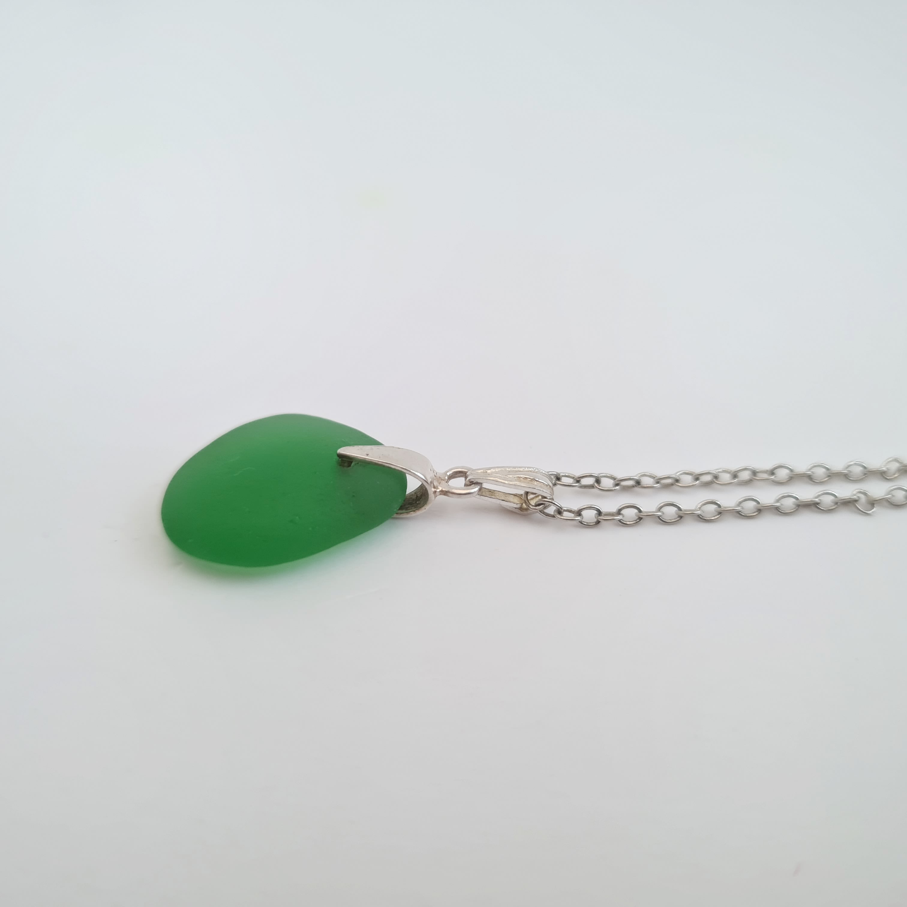 Kelly Green Sea Glass Pendant