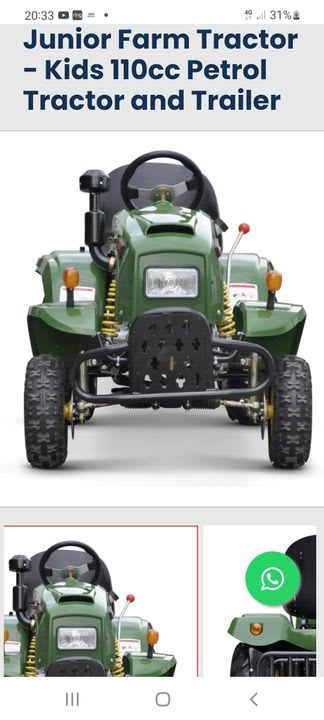 Petrol Powered 110cc Tractor (6-12 Years) Rides Euxton Farm