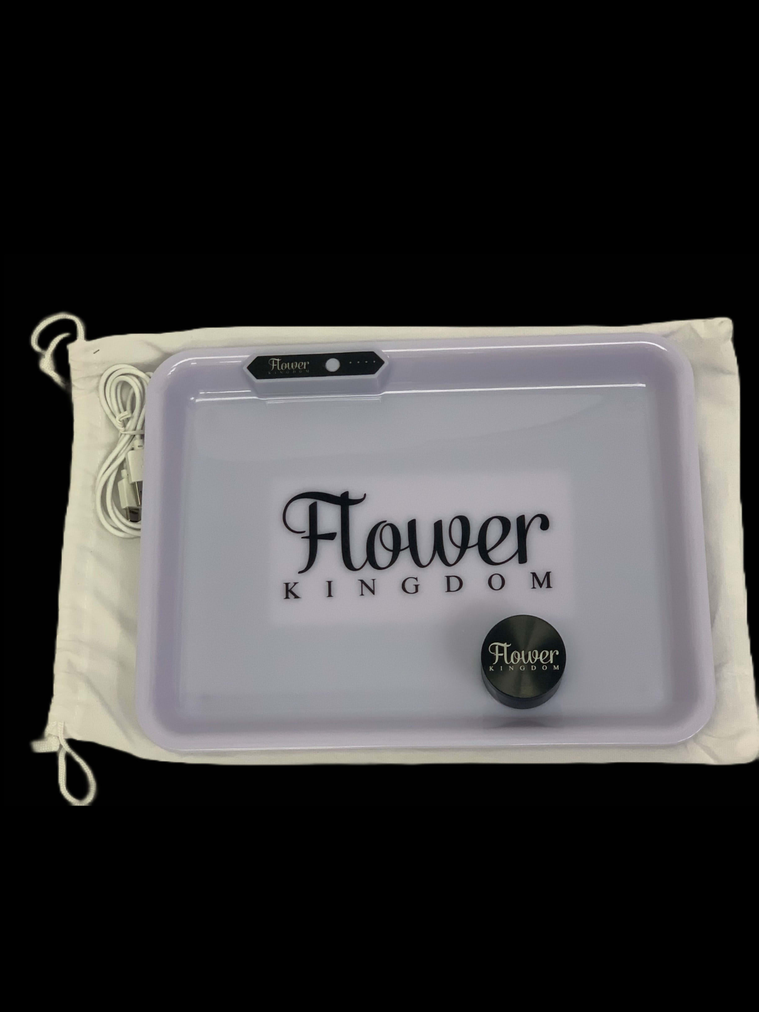 Checkered Groovy Flower Rolling Tray