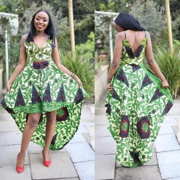 High low ankara outlet dresses