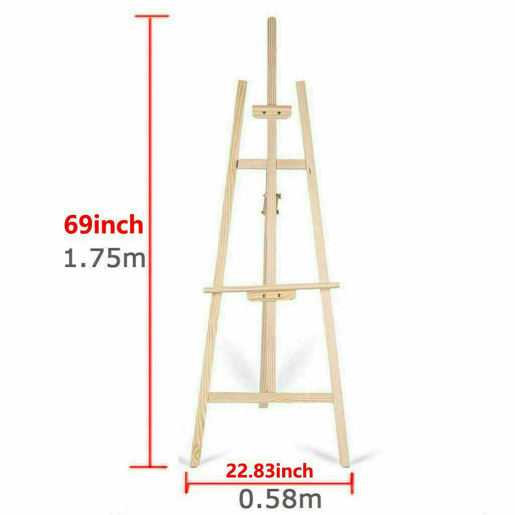 Solid Wood Easels, 150cm/175cm Tall Folding Easel Adjustable