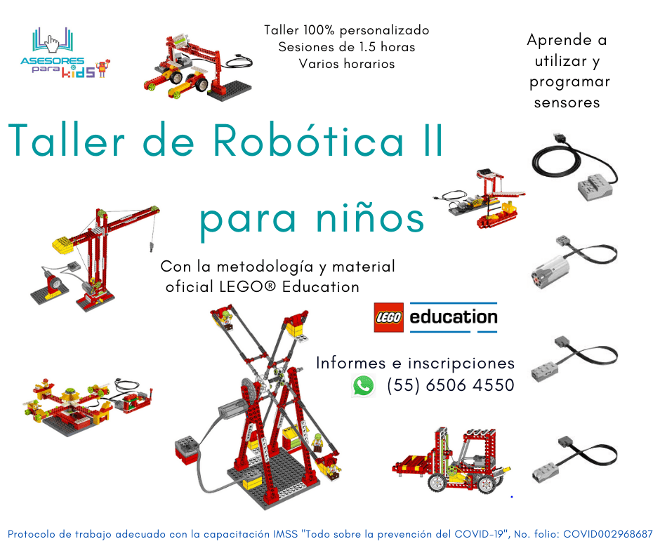 Robótica II Online Talleres LEGO® Online Asesores para