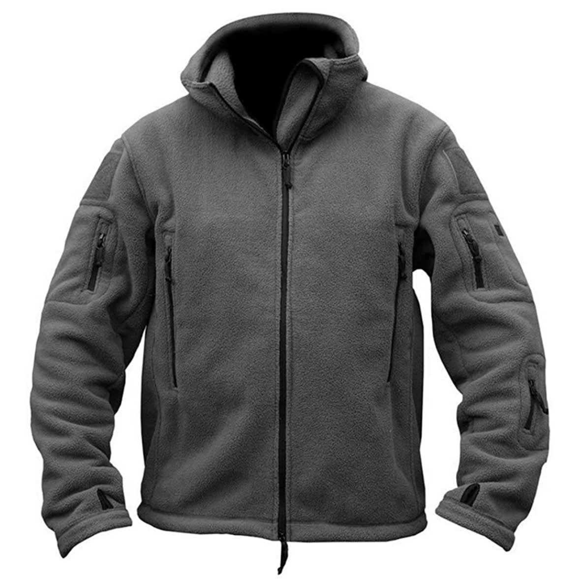 Hooded Fleece Jacket Grey - Fleeces - Outdoorz | Outwear For Outdoor People