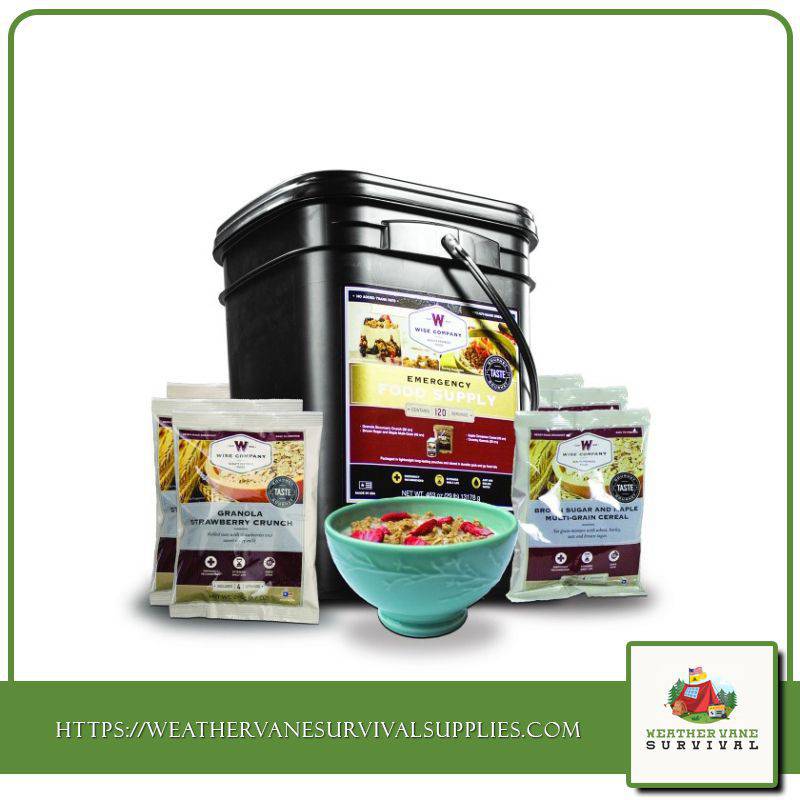 120 Serving Breakfast Only Grab and Go Bucket - Long Term Food ...