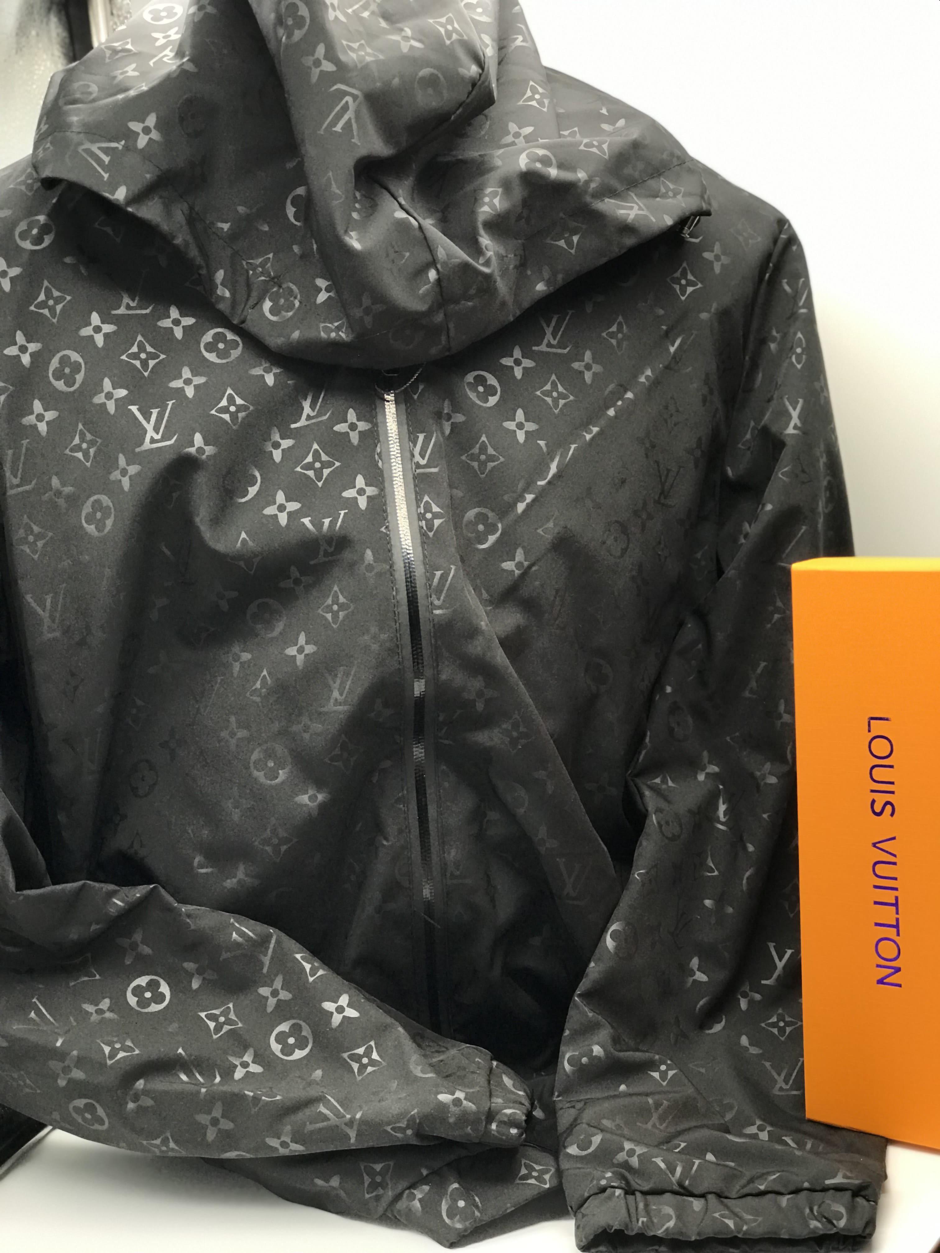 Chewy Vuitton Reflective Raincoat