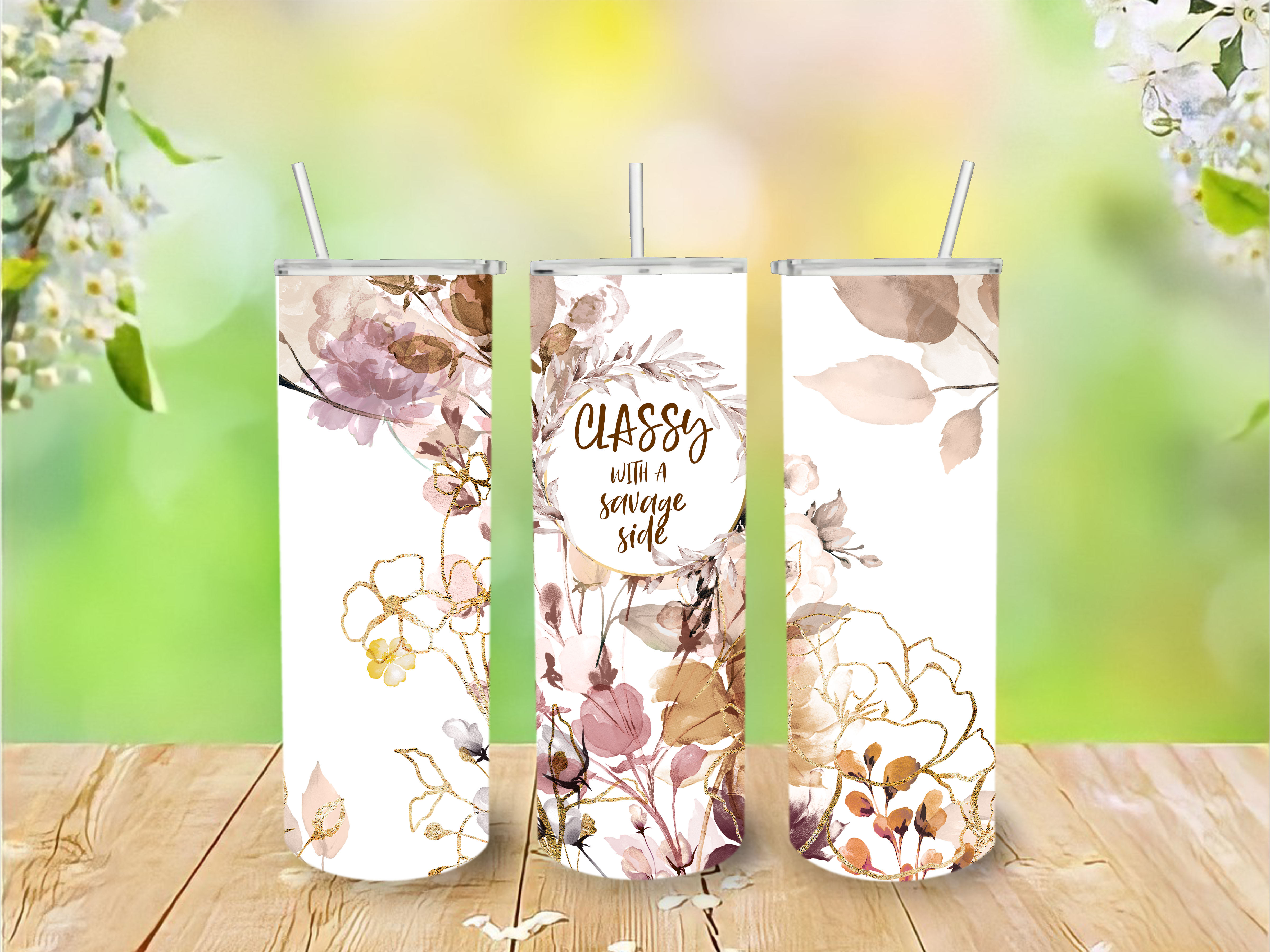 Classy With A Savage Side-hot Cold Tumbler-sassy Hot Cold Tumbler