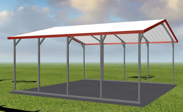 20x20x8 Custom Metal Carport Carports Metal Garages Premier