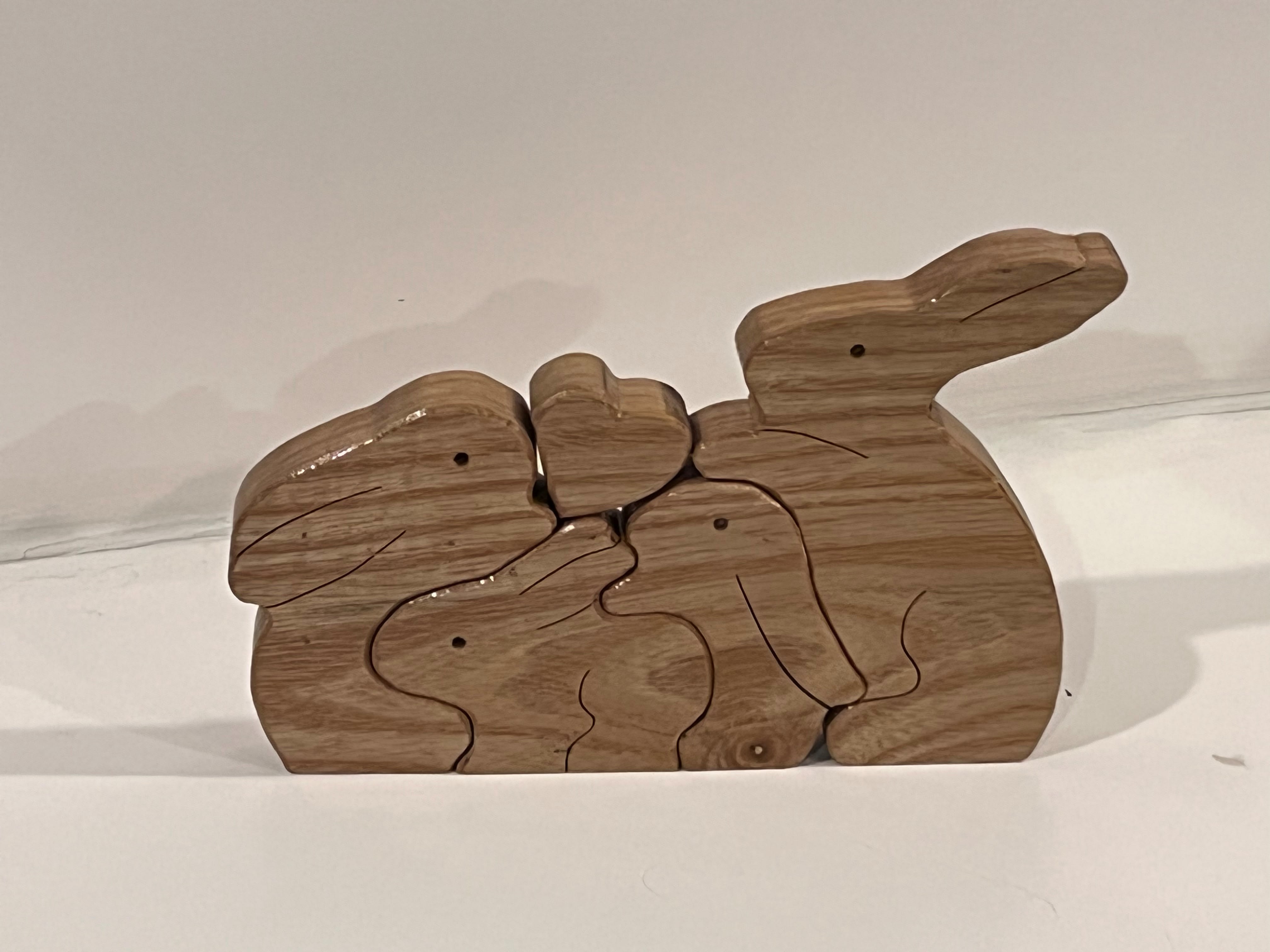 Rabbit & Bunny Wooden Puzzle